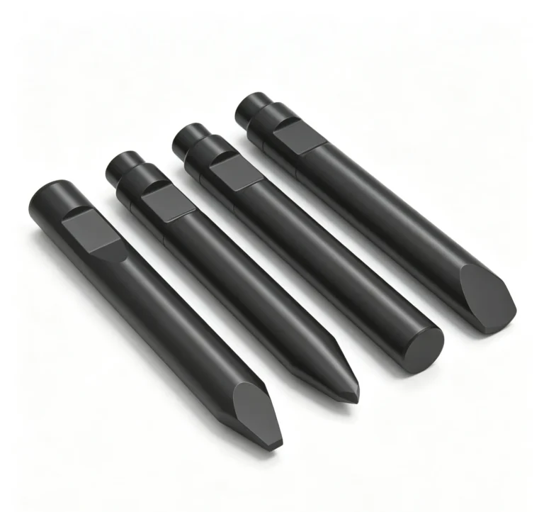 Hydraulic Breaker Chisel Damage: Breakage, Mushrooming and Uneven Wear